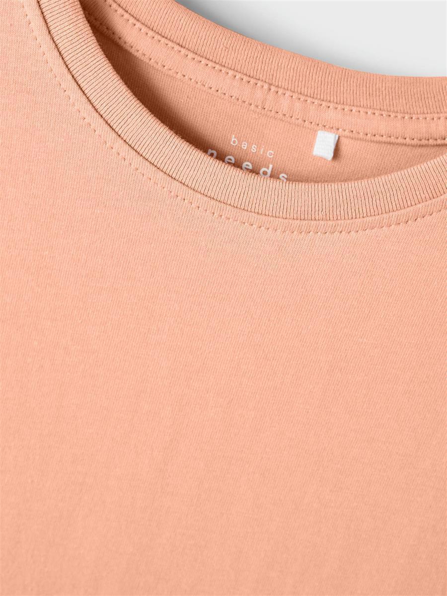 name it - NKFVITA SS SHORT BOXY TOP F1 - Peach Nectar