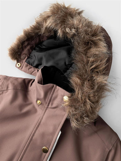 name it - NKFSNOW10 JACKET SOLID 1FO - Peppercorn