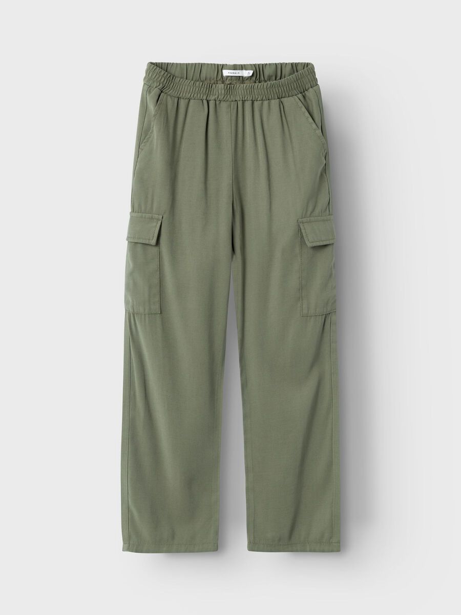 NKFBELLA ST TWI CARGO - Deep Lichen Green