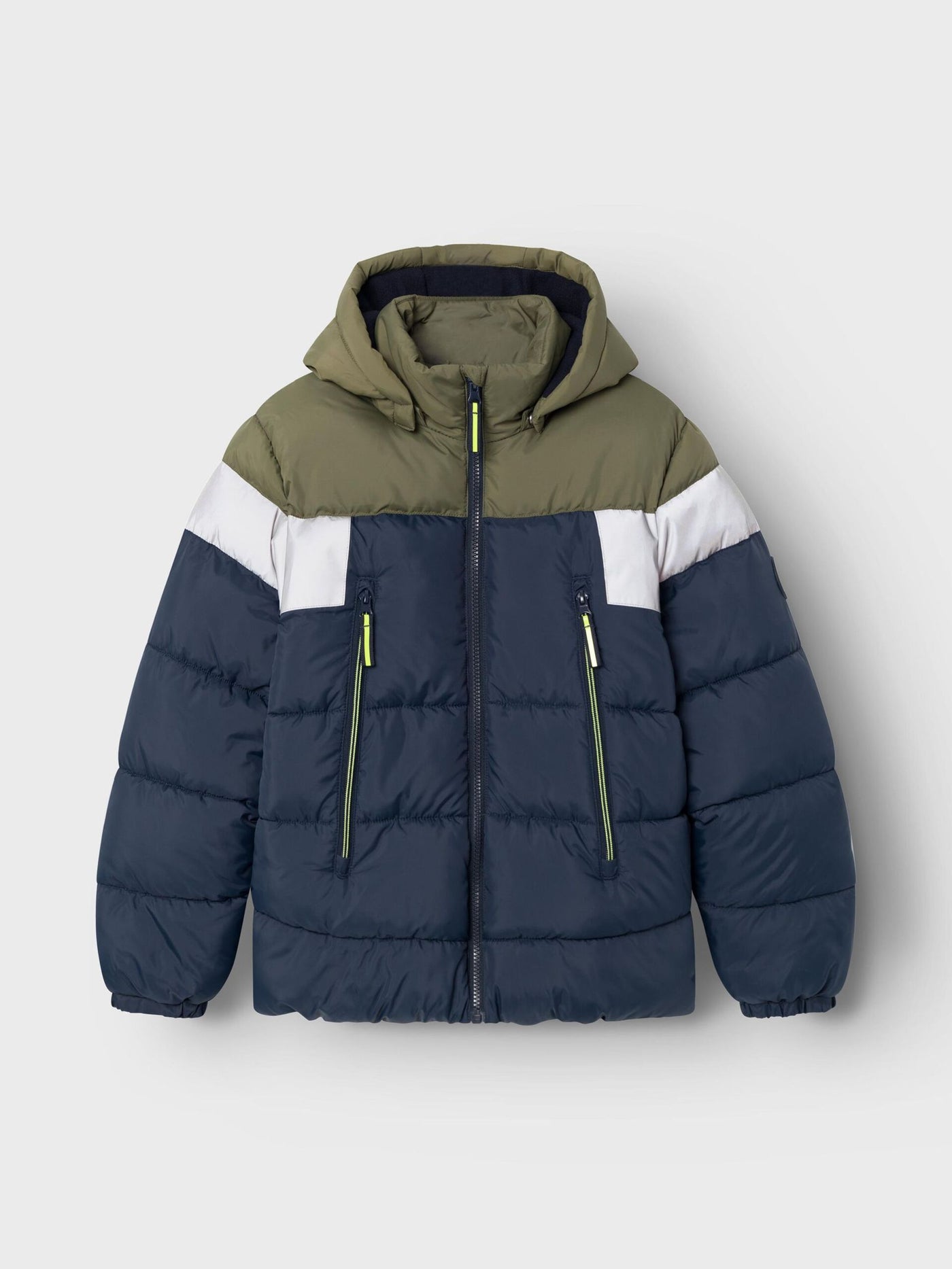 name it - NKMMONTEL PUFFER JACKET REFL. BLOCK NOOS - Dark Sapphire