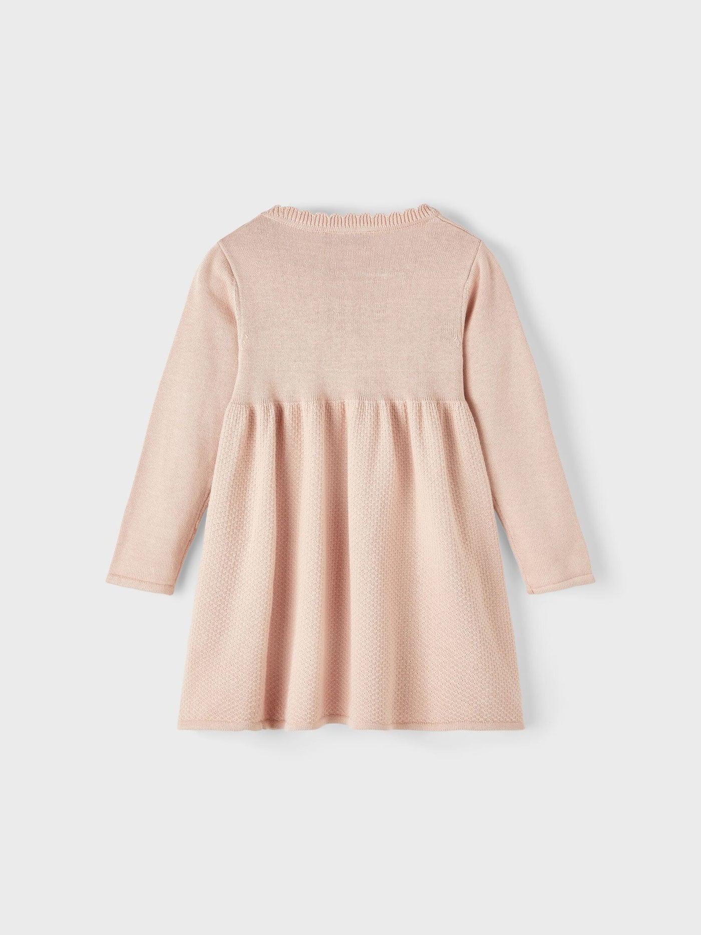 name it-NMFOSOLLI LS KNIT DRESS-Rose Smoke