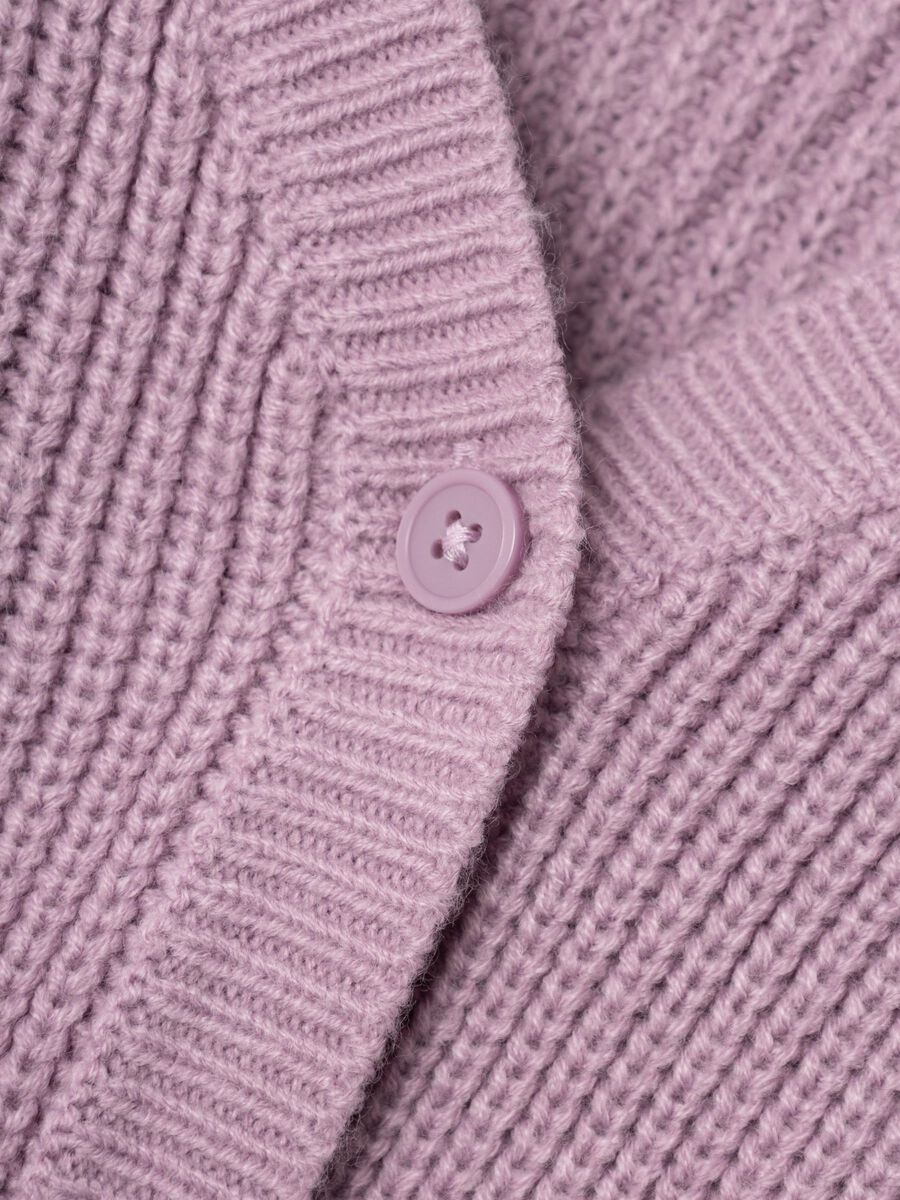 name it-NKFVALEA LS SHORT KNIT CARD S1-Lavender Mist