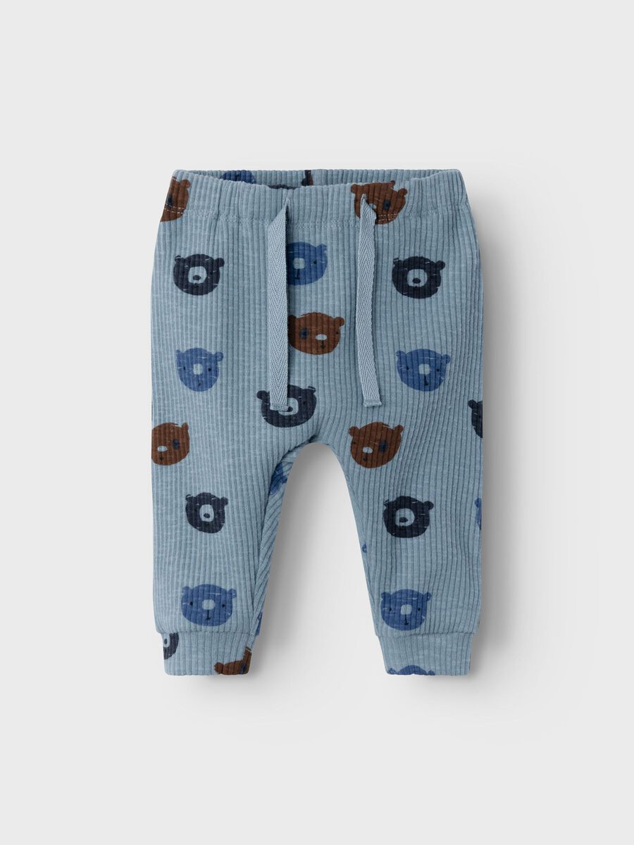 name it-PRINT HOSE blau teddy