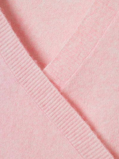 Name it-NKFFALLET SHORT LS KNIT WRAP CARD-Parfait Pink