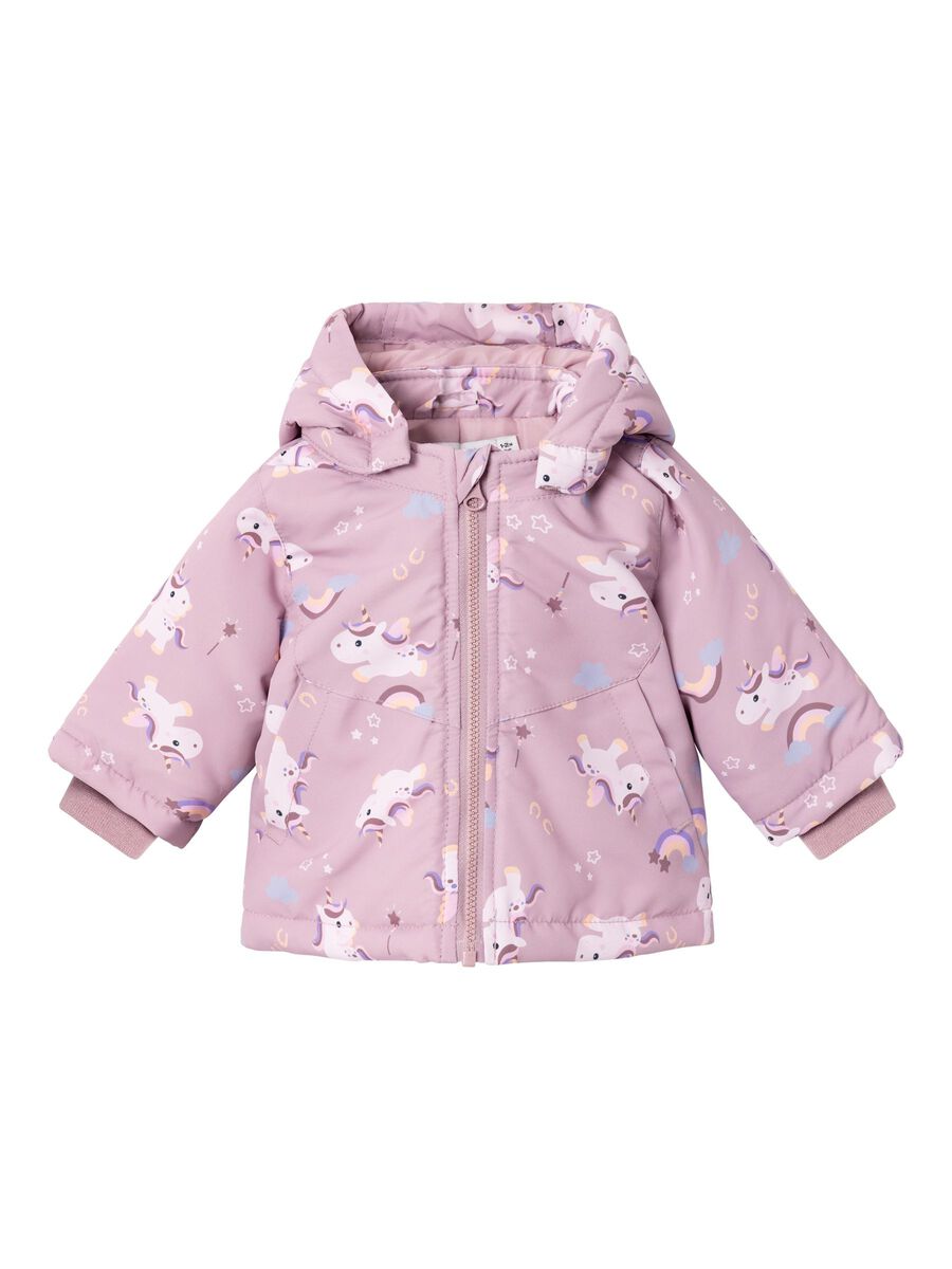 Name it-NBFMAXI JACKET AOP-Mauve Shadows UNICORN