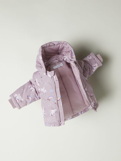 Name it-NBFMAXI JACKET AOP-Mauve Shadows UNICORN