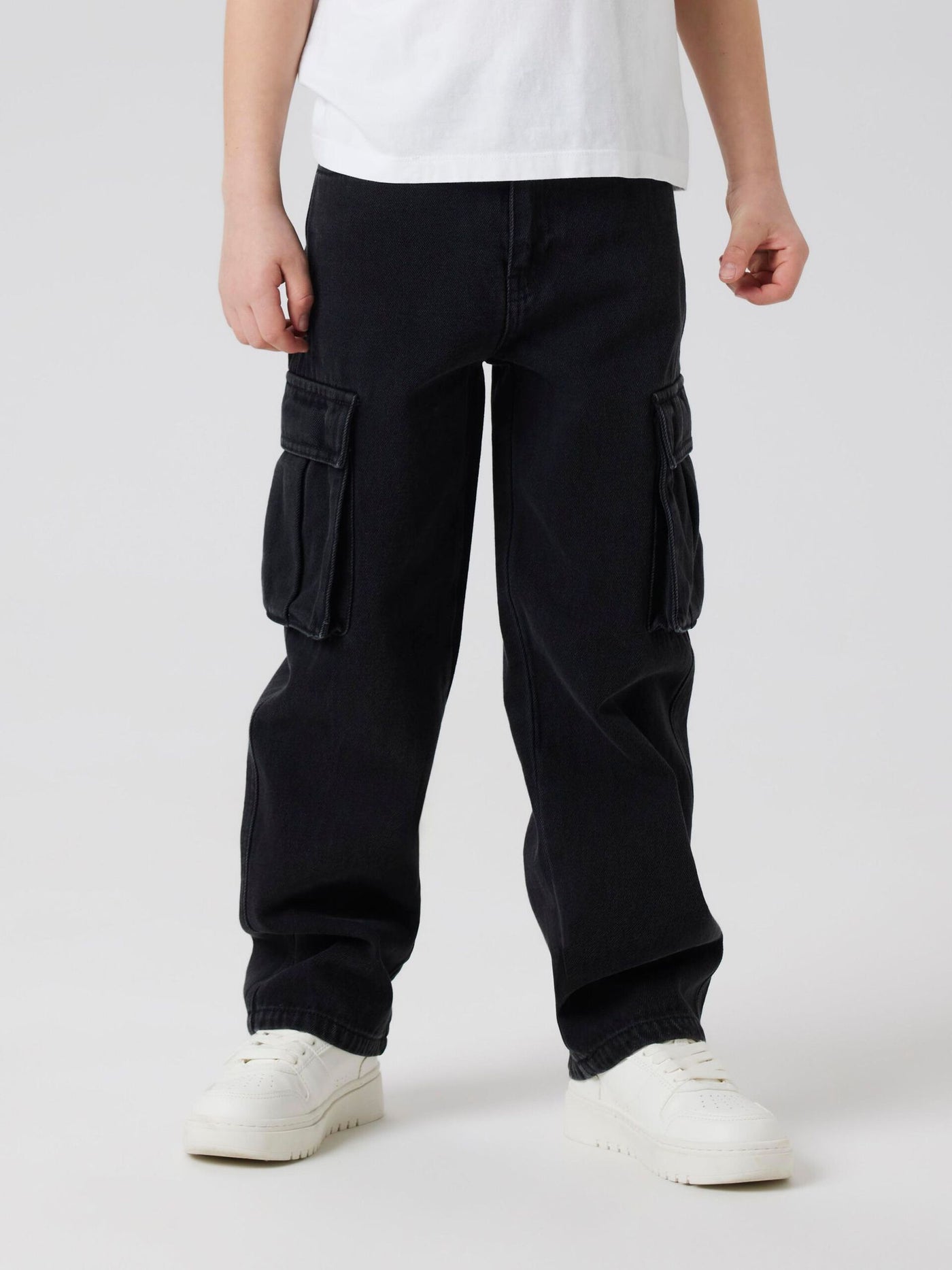 Name it - NKMRYAN ST CARGO JEANS 5910-IM NOOS - Black Denim