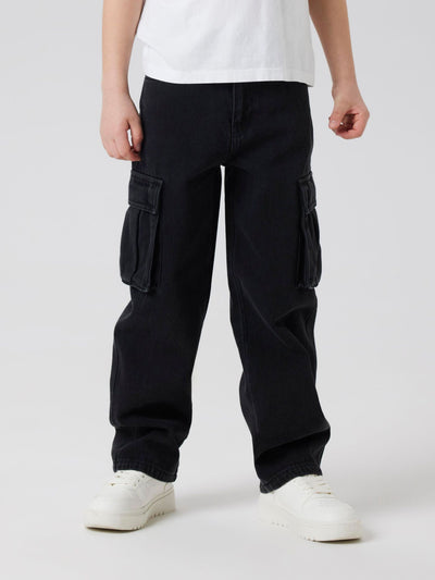 Name it - NKMRYAN ST CARGO JEANS 5910-IM NOOS - Black Denim