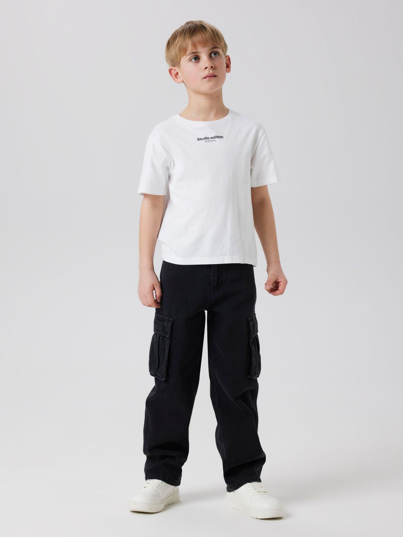 Name it - NKMRYAN ST CARGO JEANS 5910-IM NOOS - Black Denim