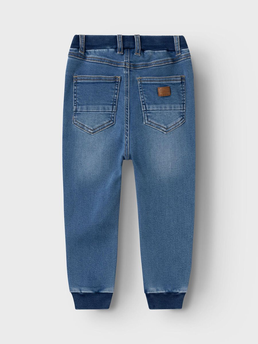 Name it-NMMBEN BAGGY R FLEECE JEANS - Medium Blue Denim