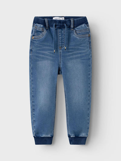 Name it-NMMBEN BAGGY R FLEECE JEANS - Medium Blue Denim