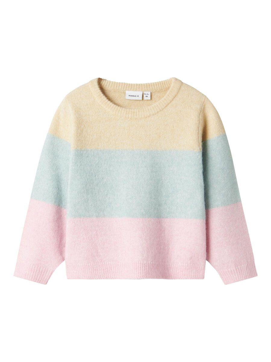 Name it-NMFNASILLE LS KNIT BOX-Summer Sand