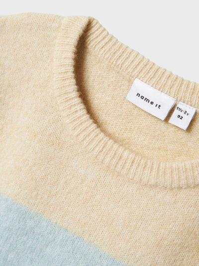 Name it-NMFNASILLE LS KNIT BOX-Summer Sand