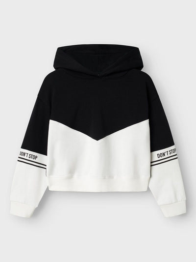 Name it-NKFNOLI LS SHORT RLX SWEAT WH BRU-Black