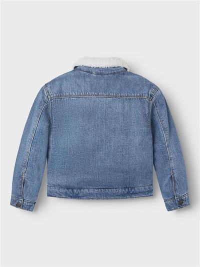 Name it-NMMJACK TEDDY DNM JACKET 1101-OV N-Medium Blue Denim