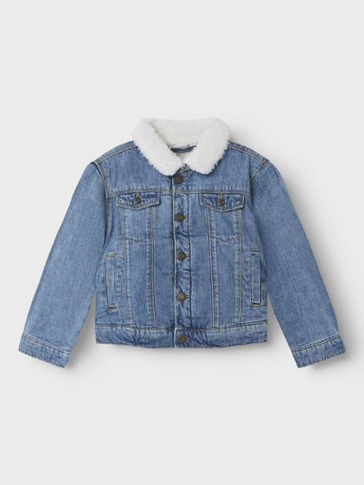 Name it-NMMJACK TEDDY DNM JACKET 1101-OV N-Medium Blue Denim