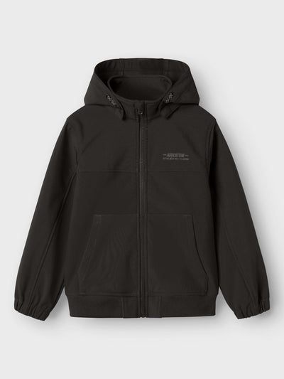 Name it - NKMALFA08 SOFTSHELL JACKET COOL BLOCK FO - Black