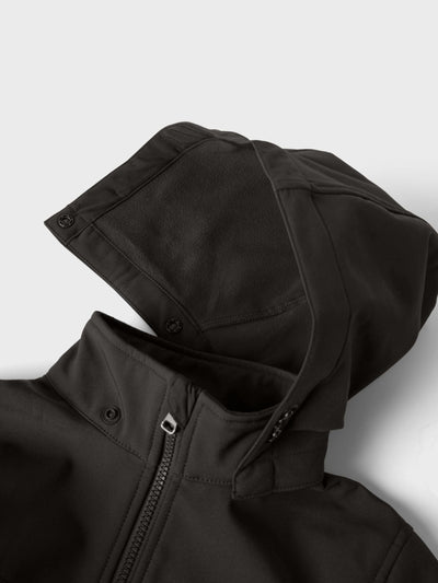 Name it - NKMALFA08 SOFTSHELL JACKET COOL BLOCK FO - Black