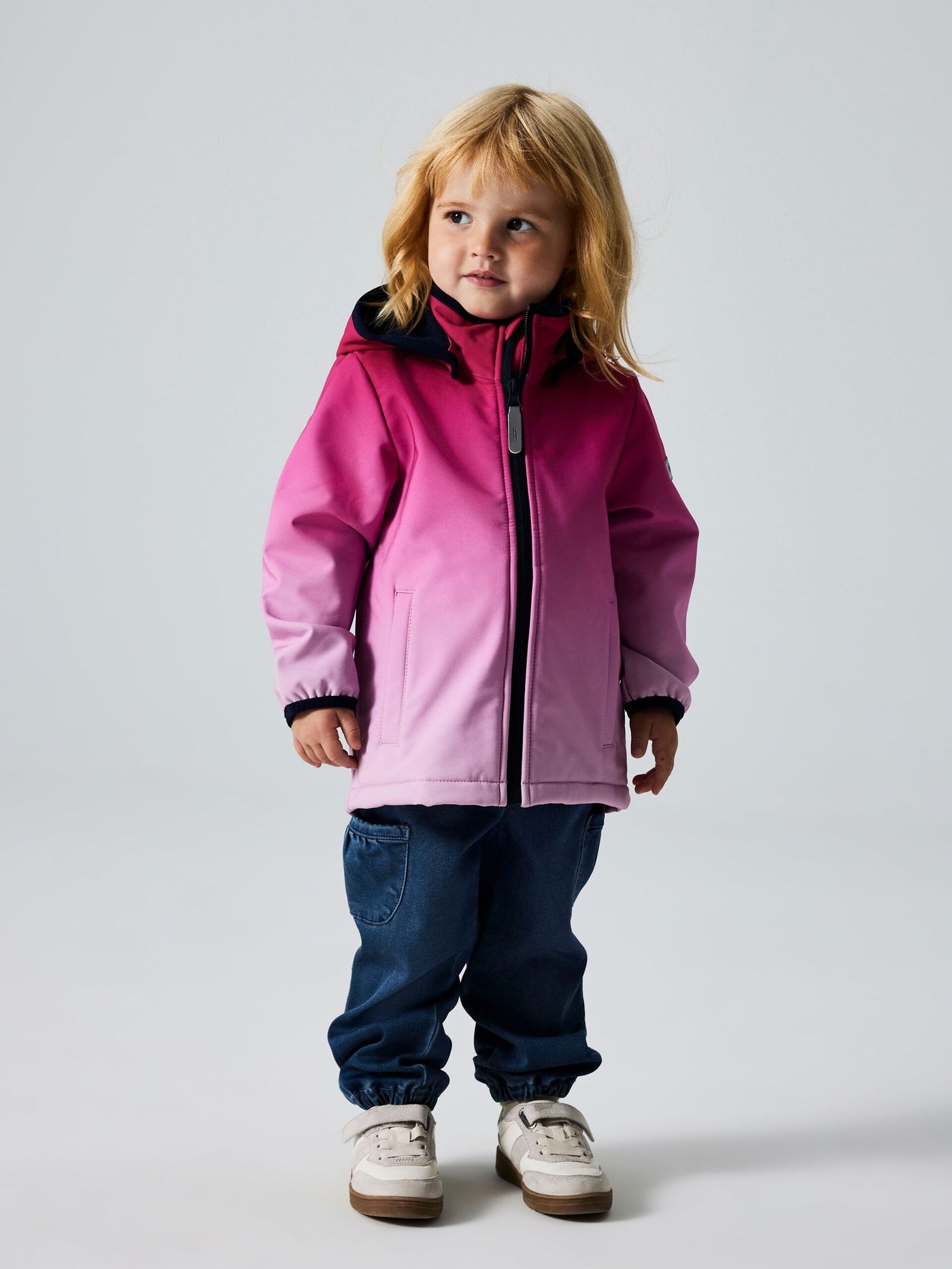 Name it - NMFMALTA05 SOFTSHELL JACKET DIPDYE FO - Pink Peacock