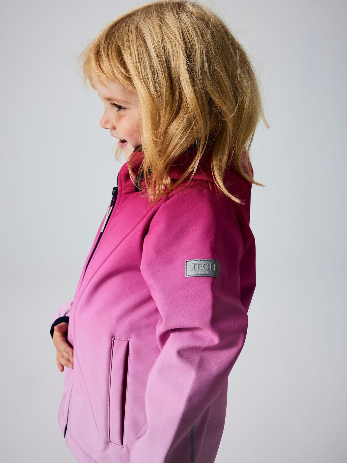 Name it - NMFMALTA05 SOFTSHELL JACKET DIPDYE FO - Pink Peacock