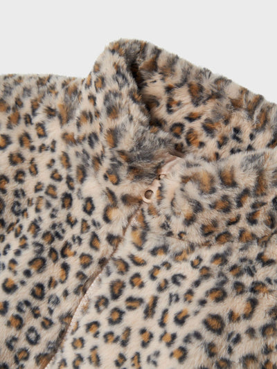 Nameit - NMFMILA JACKET W HOOD PB / Oxford Tan/Leo