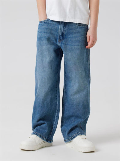 Name it -  NKMBEN SKATER JEANS 1990-LD NOOS - Medium Blue Denim