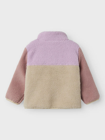 Name it-NMFMONICA TEDDY JACKET BLOCK-Orchid Bouquet