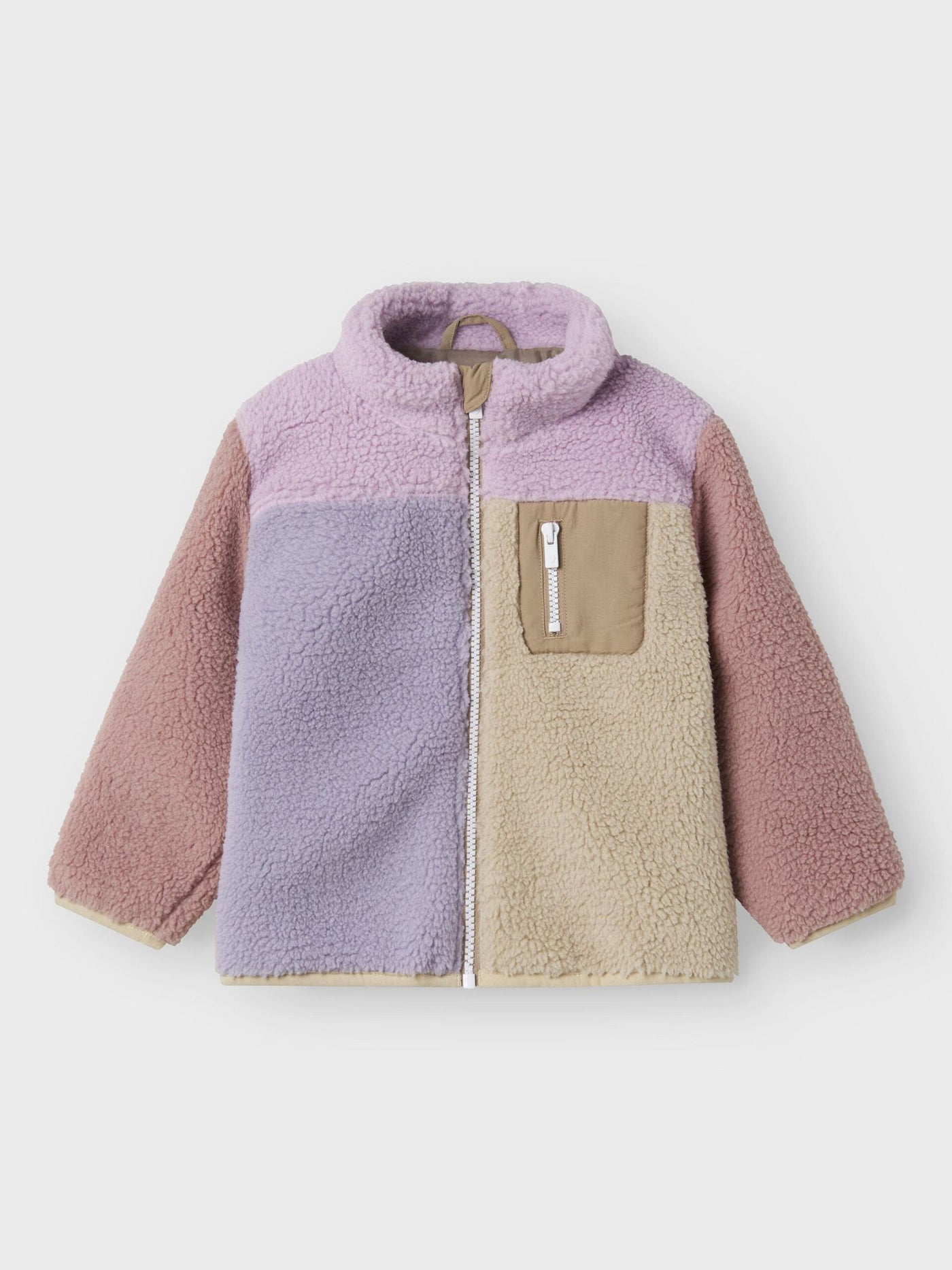 Name it-NMFMONICA TEDDY JACKET BLOCK-Orchid Bouquet