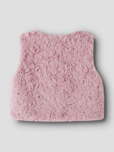Name it-NMFNANO FAKE FUR VEST-Burnished Lilac