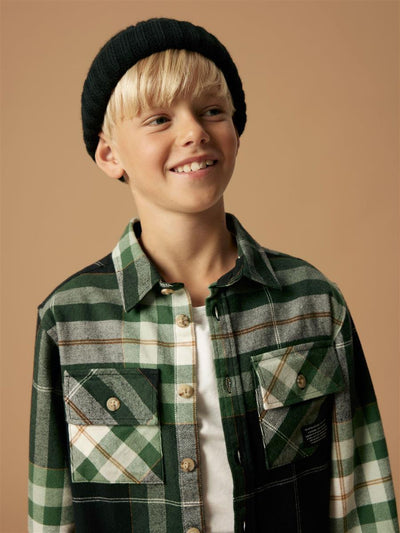 Name it-NKMNORRIS LS OVERSHIRT-Garden Topiary