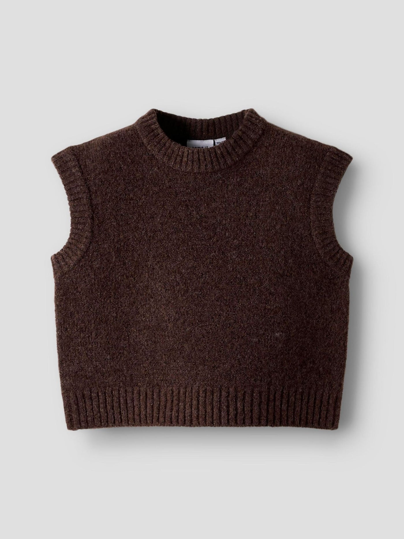Name it-NMFNEIFYLY KNIT SLIPOVER-Peppercorn