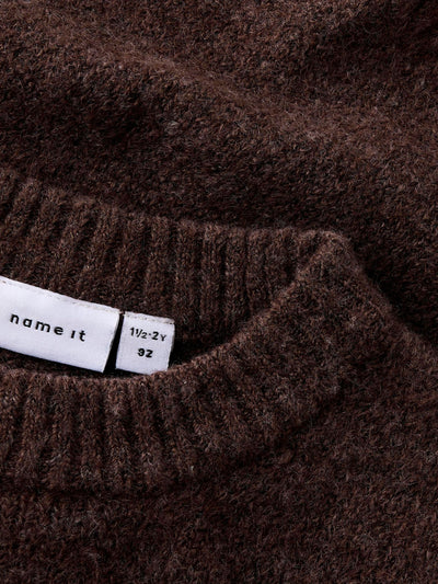 Name it-NMFNEIFYLY KNIT SLIPOVER-Peppercorn