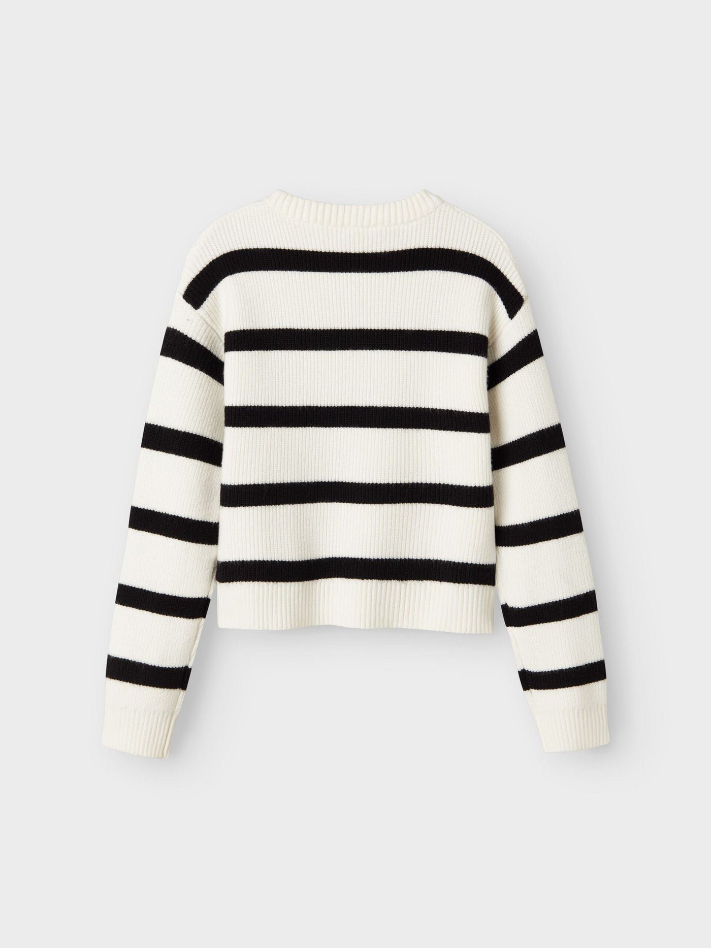Name it-NKFVNILLA LS SH KNIT-Cloud Dancer