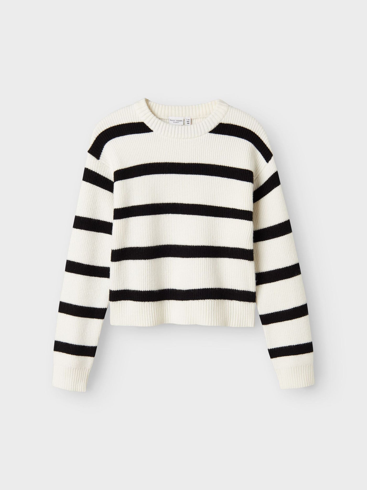 Name it-NKFVNILLA LS SH KNIT-Cloud Dancer