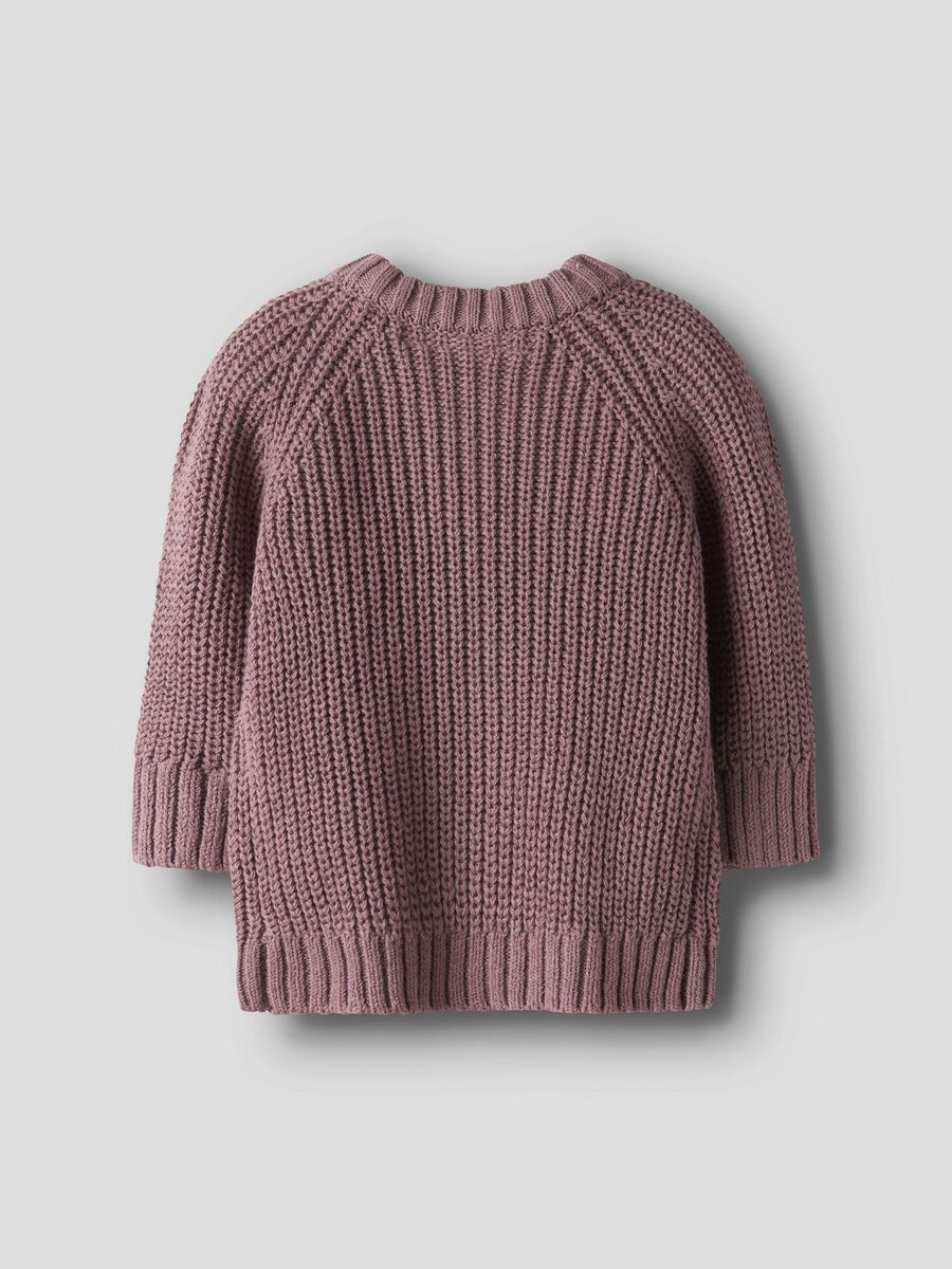 Lil Atelier-NBFEMLEN LAK LS KNIT CARD LIL-Nostalgia Rose