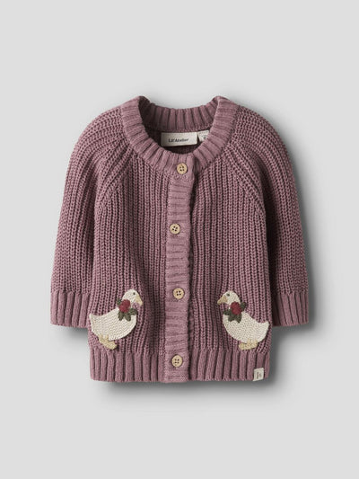 Lil Atelier-NBFEMLEN LAK LS KNIT CARD LIL-Nostalgia Rose