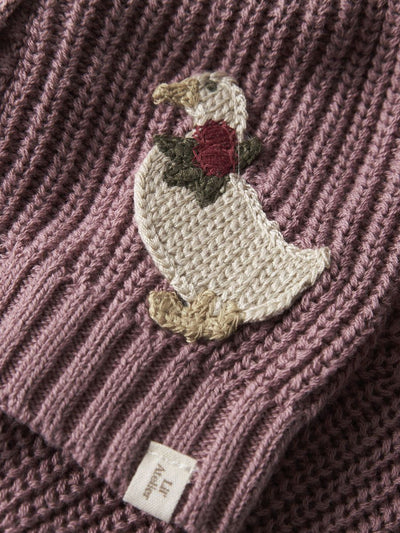 Lil Atelier-NBFEMLEN LAK LS KNIT CARD LIL-Nostalgia Rose