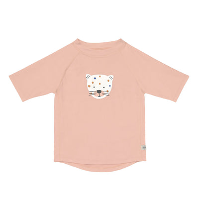 UV Shirt Kinder Kurzarm - Leopard, Rosa