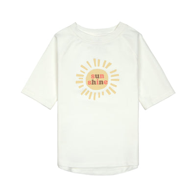 Lässig-UV Shirt Kinder Kurzarm - Sonne, Weiß