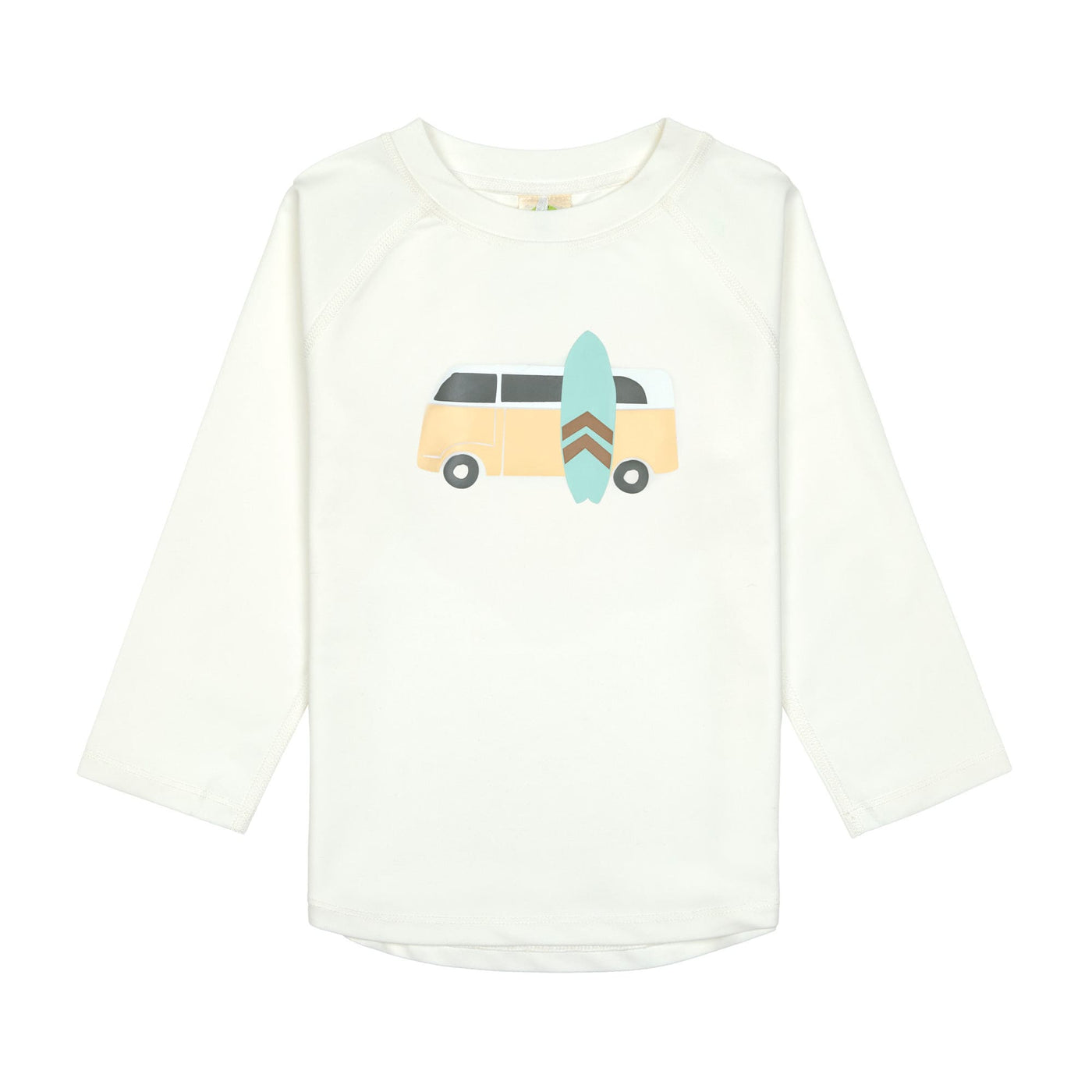 Lässig-UV Shirt Kinder Langarm - Camper, Weiß Big