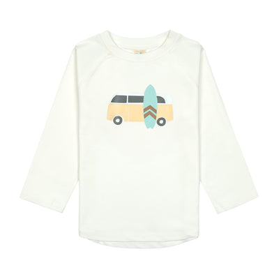 Lässig-UV Shirt Kinder Langarm - Camper, Weiß Big