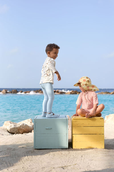 Lässig-Badehose Kinder Lang (UV-Schutz), Hellblau