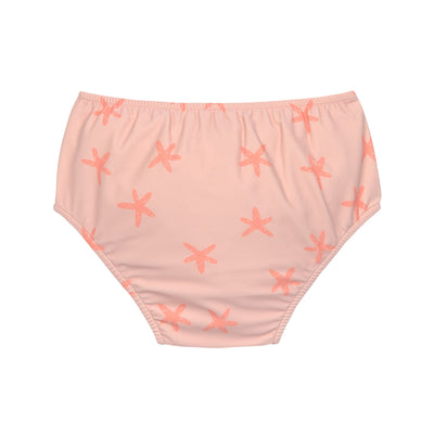 Lässig-Schwimmwindel mit Druckknöpfen - Seestern, Rosa