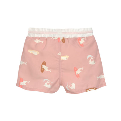 Lässig-Badehose Baby (mit Windel) - Delfin, Rosa