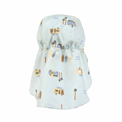 Lässig-Sonnenhut Baby (UV Schutz & Nackenschutz) - Camper, Mint