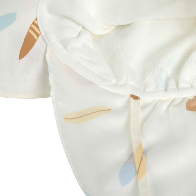 Lässig-Sonnenhut Baby (UV Schutz & Nackenschutz) - Surfbrett, Weiß