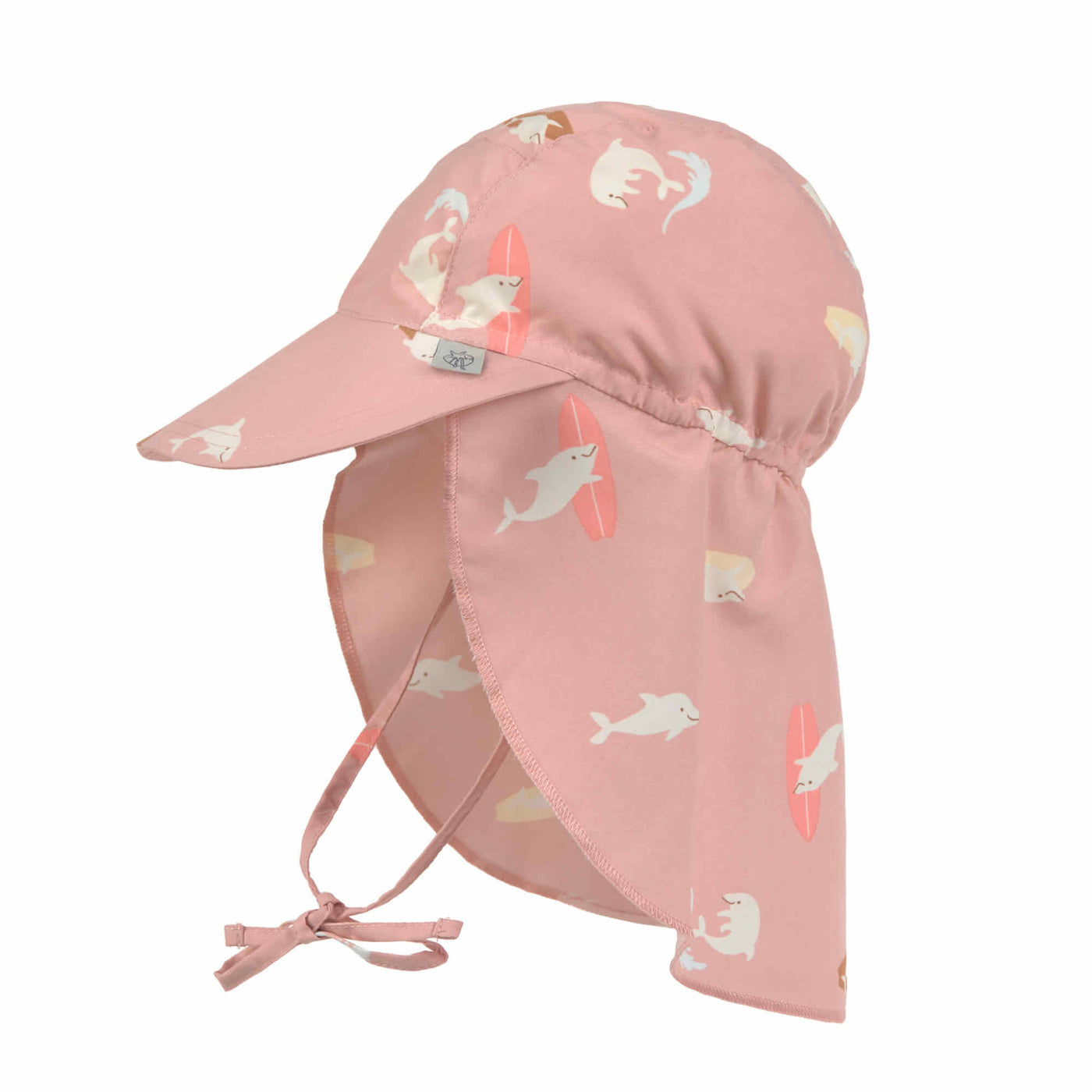 Lässig-Sonnenhut Baby (UV Schutz & Nackenschutz) - Delfin, Rosa