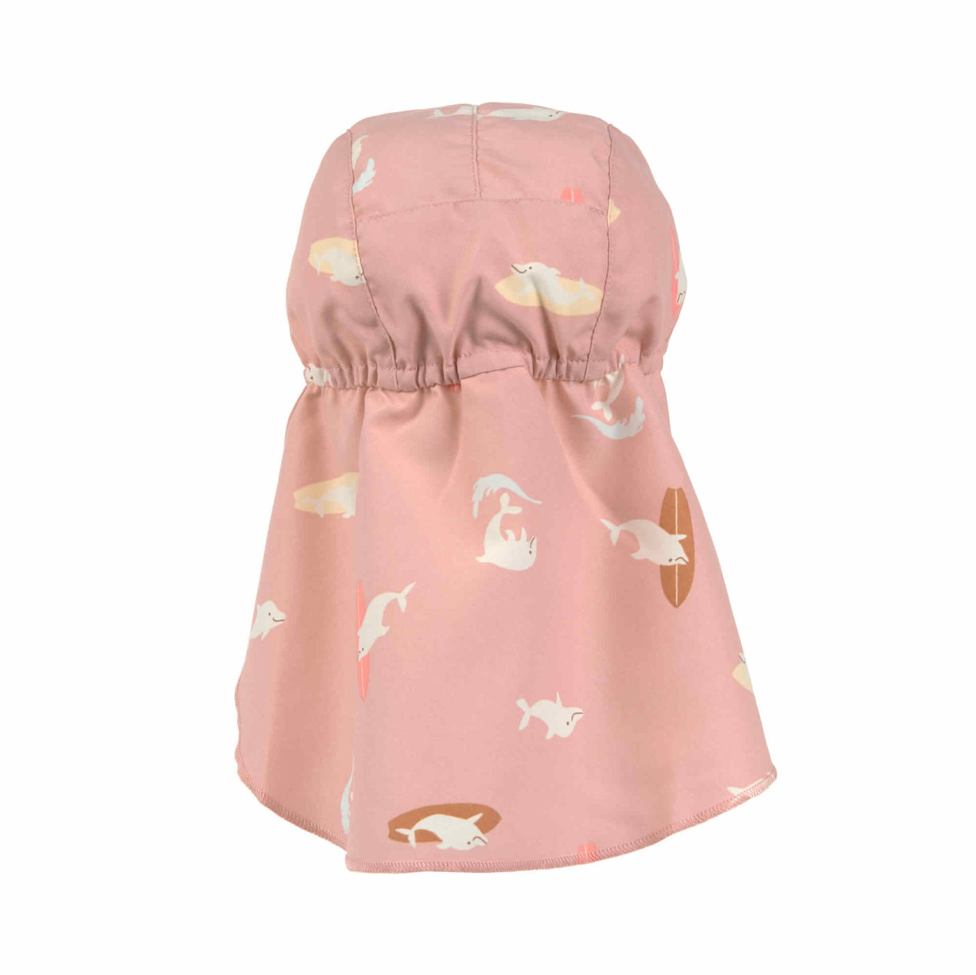 Lässig-Sonnenhut Baby (UV Schutz & Nackenschutz) - Delfin, Rosa