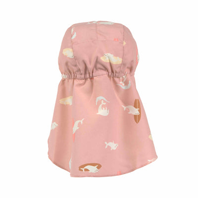 Lässig-Sonnenhut Baby (UV Schutz & Nackenschutz) - Delfin, Rosa