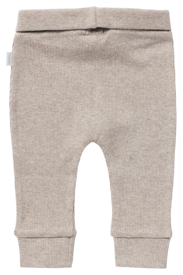 Noppies-Taupe Melange U Pants Comfort Rib Naura